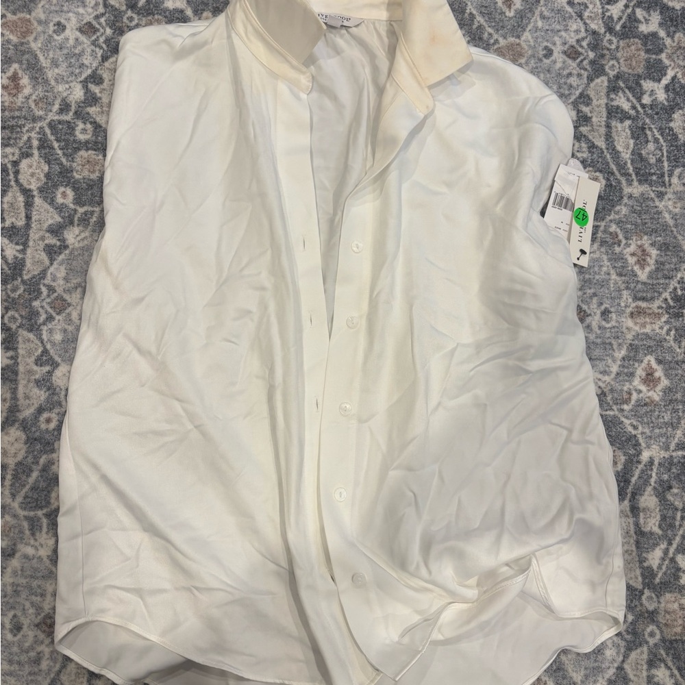 Liverpool Women's White Button Down Shirt